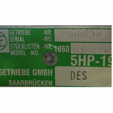ZF 5HP19FL Transmission Housing (assembled with differential) - Transmission code DES, 1060030014