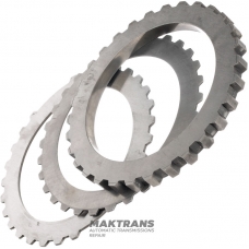 Ford E4OD Intermediate Clutch Steel and Friction Disc Set, 4R100 - 14.75mm Thickness, 158.55mm Int. Diameter, 30 Teeth