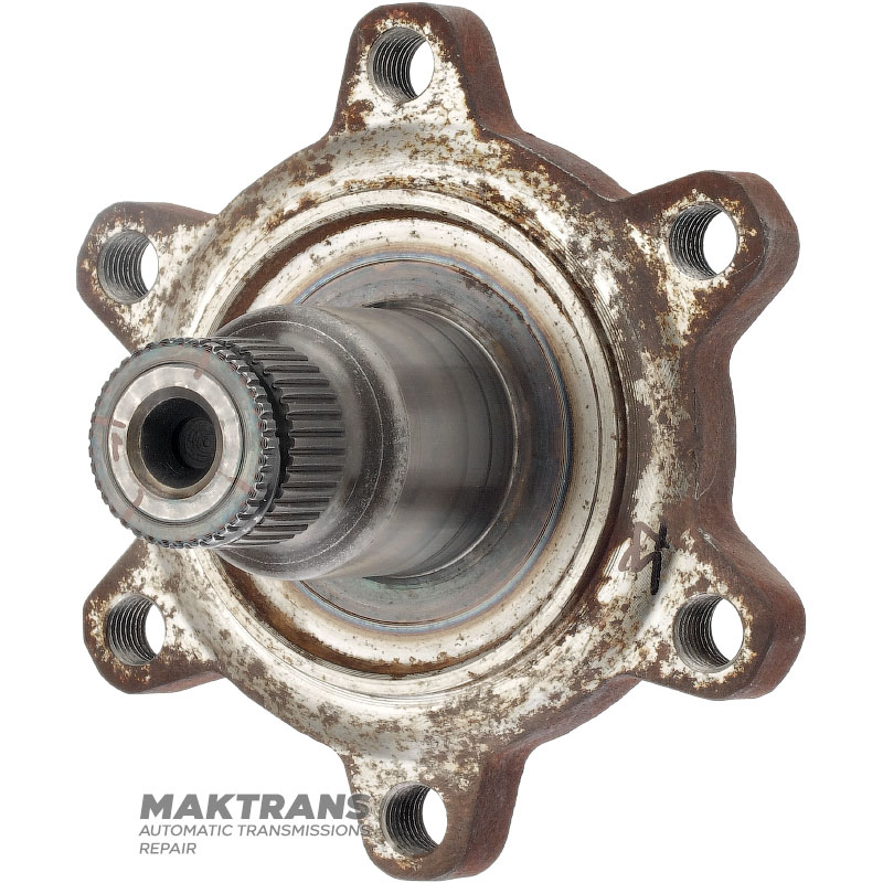 Axle flange (right) VAG DSG DL382 0CK, 0CL, 0CJ - overall height 81 mm, 6 mounting holes (in. Ø 10.60 mm, 57 mm between centers)