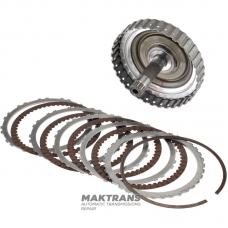 C2 Clutch Drum TOYOTA \ LEXUS PC60 Hybrid - overall height 127 mm, outer Ø of the drum, 4 friction discs