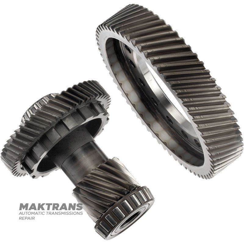 The main differential pair of the TOYOTA / LEXUS Hybrid PC60 is an intermediate shaft with 50 teeth (outer diameter 138.15 mm) / 16 teeth (outer diameter 64.45 mm), differential pinion with 61 teeth (outer diameter 206 mm)