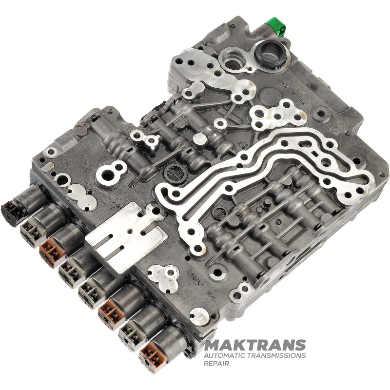 Valve body (complete with solenoids) ZF 8HP90 — used, untested, separator plate A028/B028, 1087327099