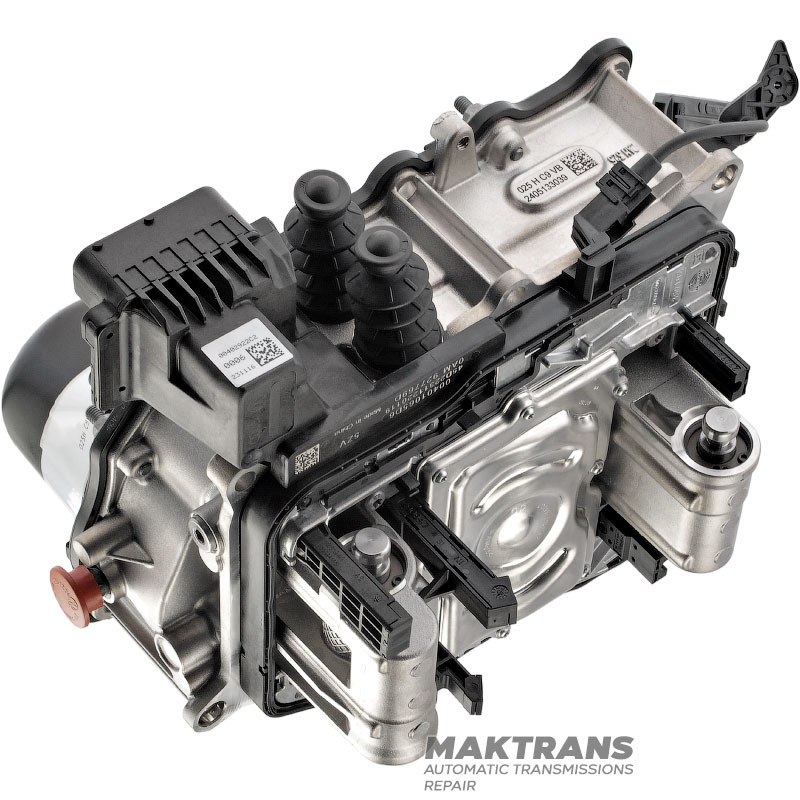 Mechatronics assembly with electronic unit VAG DSG7 0AM DQ200 — repaired mechatronics, restored electronic unit