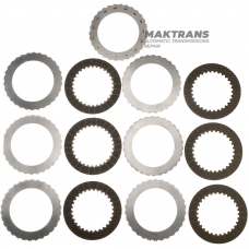 K2 Clutch VAG eHybrid 0DD DQ400 Steel and Friction Disc Set - 6 Friction Discs (Total Set Thickness 24.25mm)