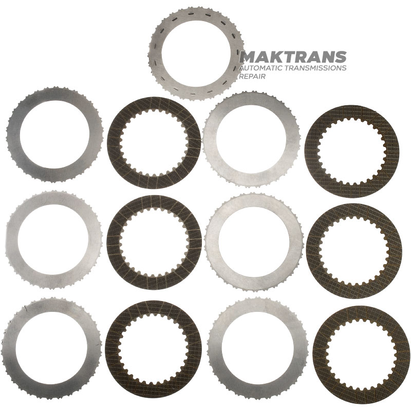 K2 Clutch VAG eHybrid 0DD DQ400 Steel and Friction Disc Set - 6 Friction Discs (Total Set Thickness 24.25mm)