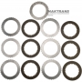 K2 Clutch VAG eHybrid 0DD DQ400 Steel and Friction Disc Set - 6 Friction Discs (Total Set Thickness 24.25mm)