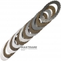 K2 Clutch VAG eHybrid 0DD DQ400 Steel and Friction Disc Set - 6 Friction Discs (Total Set Thickness 24.25mm)