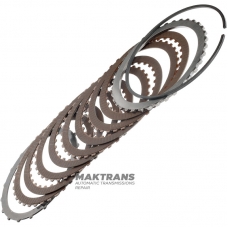 K2 Clutch Mercedes-Benz 722.9 Steel and Friction Disc Set - 4x4 Single-Way Friction Discs