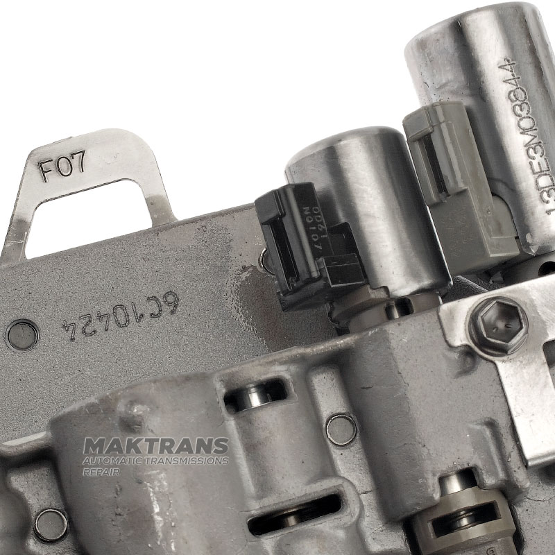 Valve body assembly with solenoids TOYOTA / LEXUS A750E, A750F — separator plate F07