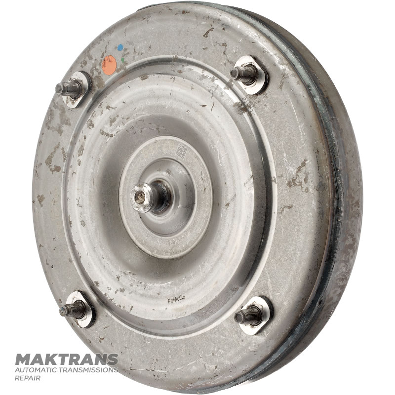 Torque converter (used, untested) FORD 8F35 - green rectangle on the housing, marking GFXZB, JM5P KA, pilot height 27 mm (outer Ø 20.90 mm)