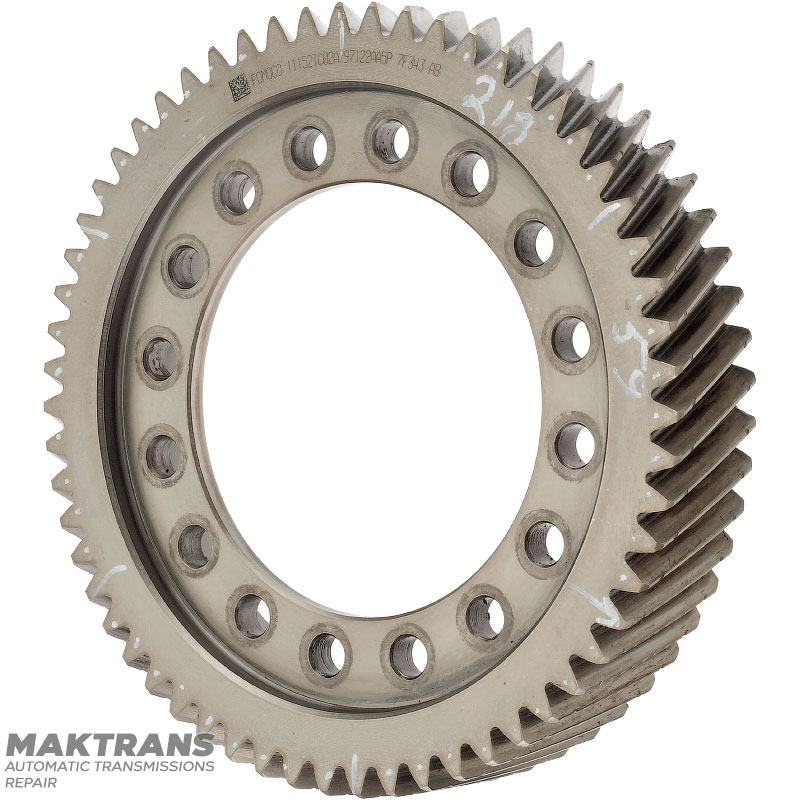 Helical differential gear FORD 6F50, 6F55 — 59 teeth (outer diameter 218.65 mm, 2 notches), AA5P-7F343-AB