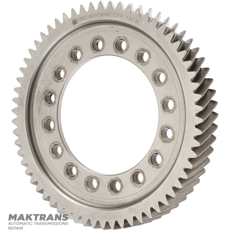 Helical differential gear FORD 6F50, 6F55 — 62 teeth (outer diameter 229.50 mm, 2 notches), 7T4P-7F343-BD