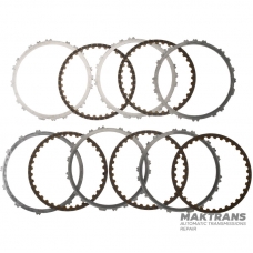 Set of steel and friction discs B2 Brake TOYOTA / LEXUS AJA0E, AJA0F - total thickness of the set 23.30 mm, 5 friction discs