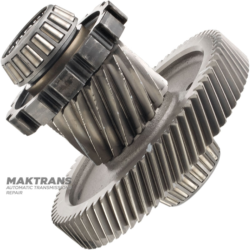 Intermediate shaft of differential FORD 6F50N, 6F55N — 17 teeth (4 notches, outer Ø 71.45 mm), 68 teeth (outer Ø 164.40 mm, width 26.75 mm)