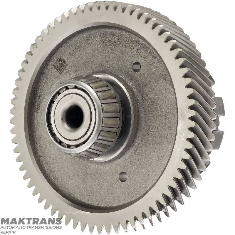 Intermediate shaft of differential FORD 6F50N, 6F55N — 17 teeth (4 notches, outer Ø 71.45 mm), 68 teeth (outer Ø 164.40 mm, width 26.75 mm)