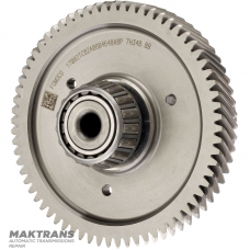 Intermediate shaft of differential FORD 6F50N, 6F55N — 18 teeth (2 notches, outer Ø 75.25 mm), 68 teeth (outer Ø 164.30 mm, width 22.10 mm)