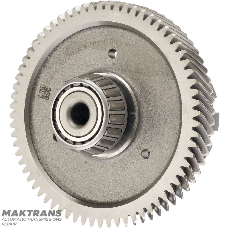 Intermediate shaft of differential FORD 6F50N, 6F55N — 21 teeth (1 notch, outer Ø 85.90 mm), 68 teeth (outer Ø 164.35 mm, width 22.15 mm)