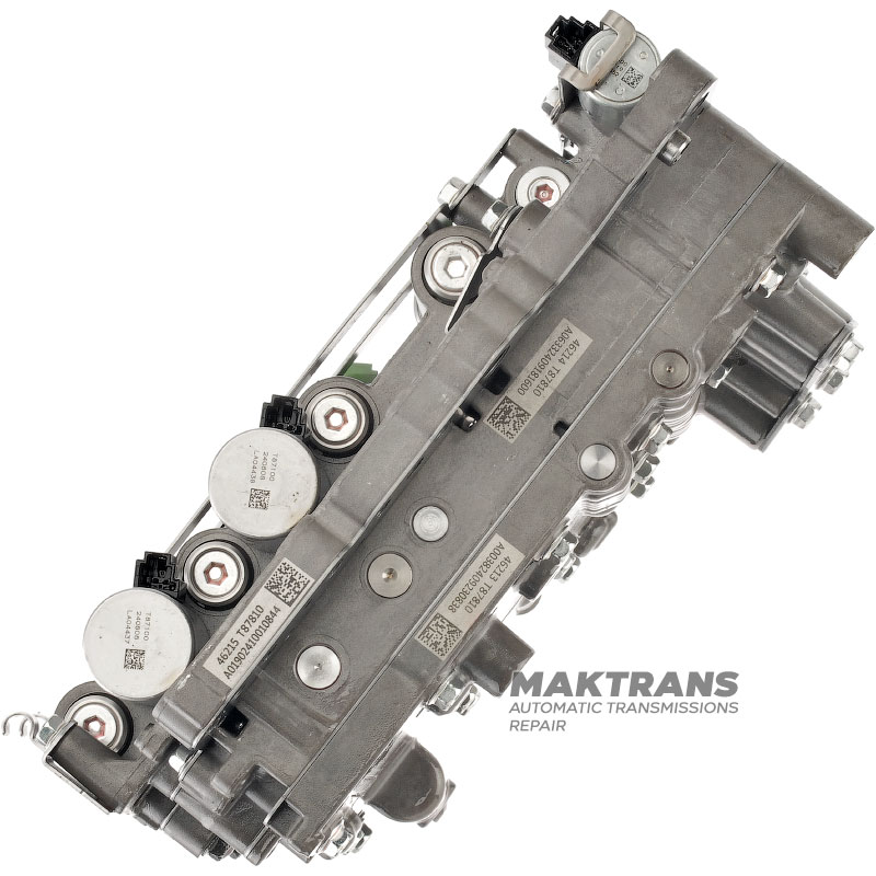 Valve body assembly with solenoids VAG 09H, AQ451 (8-speed transmission) — 09U356039, 46215-T87810, 46214-T87810, 46213-T87810
