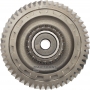 The main pair of helical gears of the differential VAG 09H, AQ451 (8-speed transmission) - 55 teeth (outer Ø 210.90 mm), 17 teeth (outer Ø 73.20 mm) / 51 teeth (outer Ø 150.35 mm)