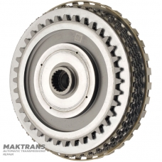 Input shaft, Overdrive Clutch drum VAG 09H, AQ451 (8-speed transmission) - total shaft length 142 mm, 23 splines (ext. Ø 23.40 mm), 5 friction discs