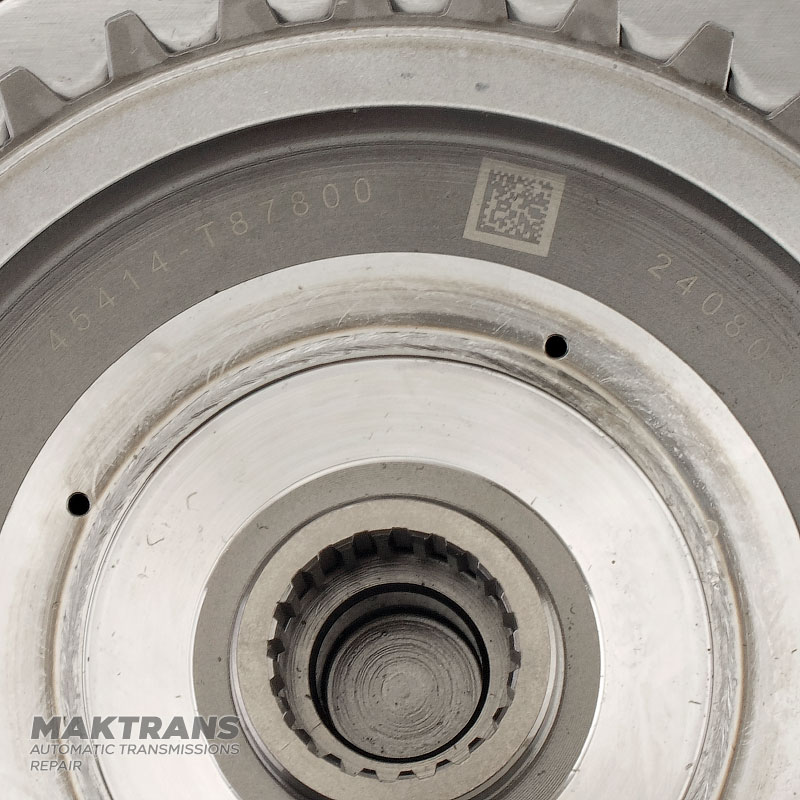 Input shaft, Overdrive Clutch drum VAG 09H, AQ451 (8-speed transmission) - total shaft length 142 mm, 23 splines (ext. Ø 23.40 mm), 5 friction discs