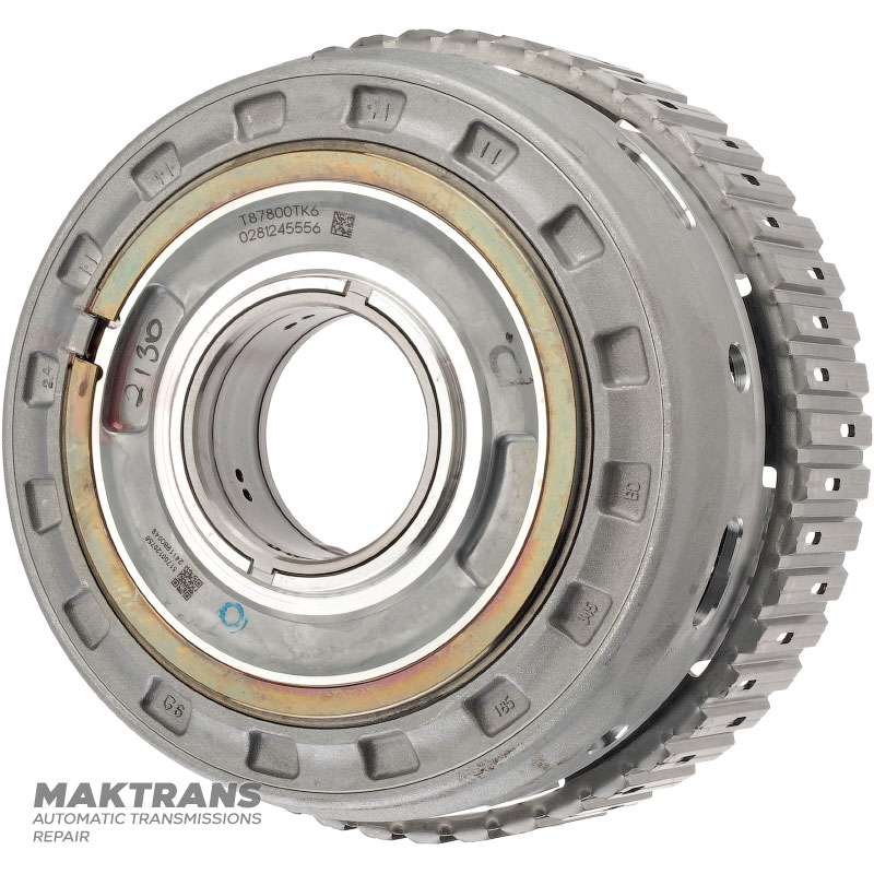 Drum 3-7-R / 4-6 Clutch VAG 09H, AQ451 (8-speed transmission) — 3-7-R Clutch (4 friction discs), 4-6 Clutch (8 single-sided friction discs)