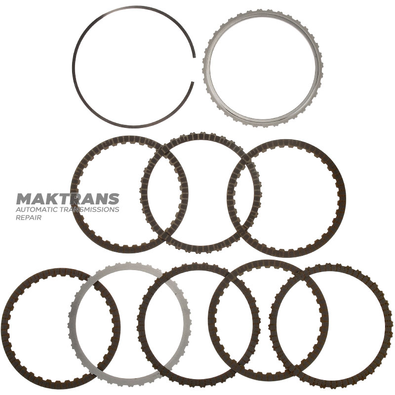 Drum 3-7-R / 4-6 Clutch VAG 09H, AQ451 (8-speed transmission) — 3-7-R Clutch (4 friction discs), 4-6 Clutch (8 single-sided friction discs)