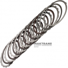 Set of steel and friction discs B1 Reverse Brake RE5R05A 3166295X00 - 7 friction discs (50 teeth), total thickness of the set is 32.20 mm, thickness of the steel disc is 2 mm