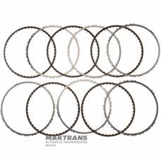Set of steel and friction discs 2-8 Brake VAG 09H, AQ451 - total thickness 31.35 mm, 5 friction discs