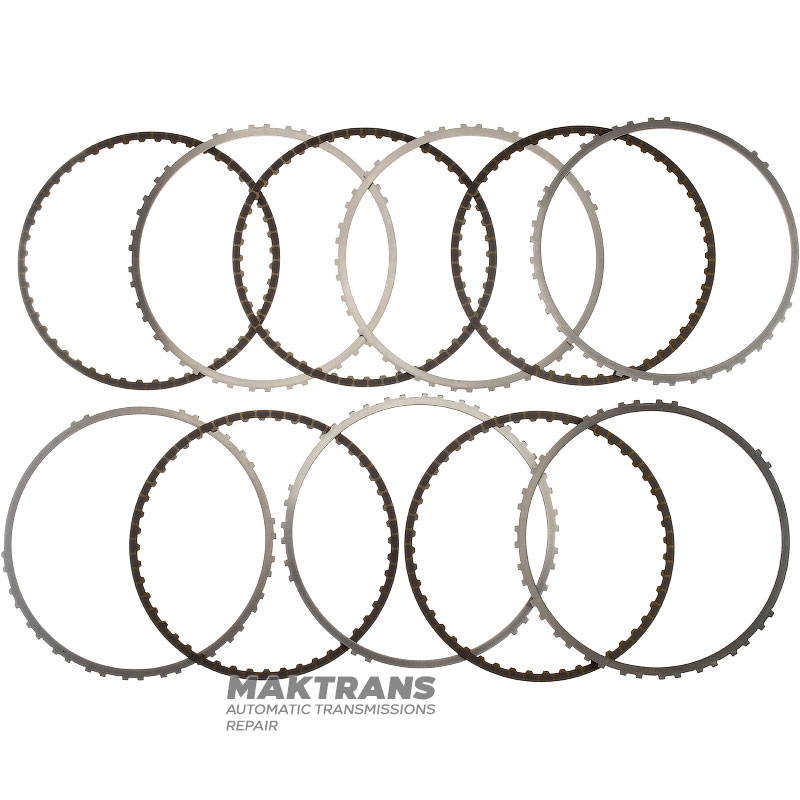 Set of steel and friction discs 2-8 Brake VAG 09H, AQ451 - total thickness 31.35 mm, 5 friction discs