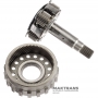 Input shaft / planetary gear (without sun gear) FORD HF55 eCVT PZ18-7A153-AA PZ18-7D055-AA PZ18-7H578-AB - 4 satellites (26 teeth), overall height 152 mm (21 splines, outer Ø 21.80 mm)