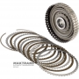 Underdrive Clutch Drum VAG 09H, AQ451 (8-speed transmission) — 45450T87800, 45454T87800, 5 friction discs