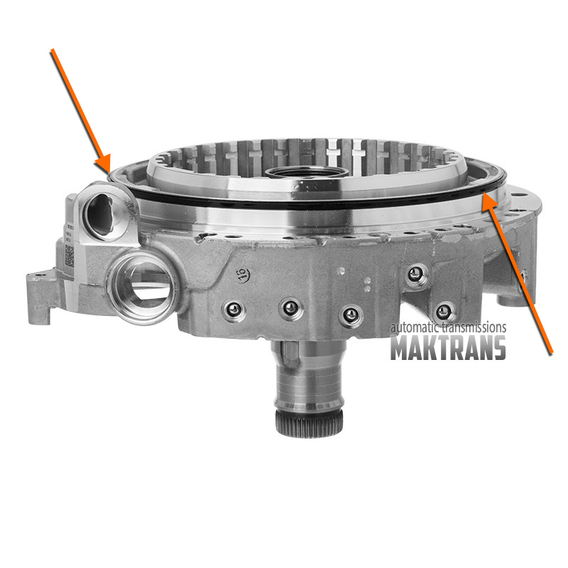Rubber ring for piston B Brake (on oil pump hub) ZF 8HP65, 8HP75