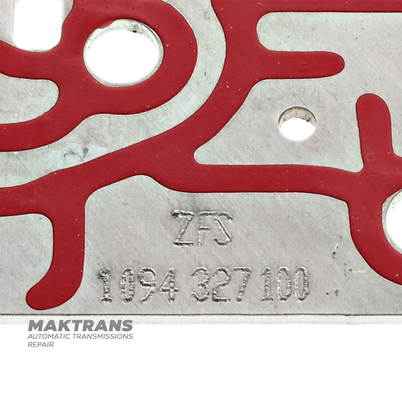 Valve body separator plate (aluminum) ZF 9HP48, 948TE - marking A135 / B135, for start-stop, E-Shift, 0501227135