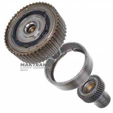 Front planetary gear A8F30 – 45712P4G810, 5 satellites (16 teeth), sun gear (42 teeth, outer Ø 66.45 mm, height 71 mm), ring gear (73 teeth, outer Ø 129.25 mm)