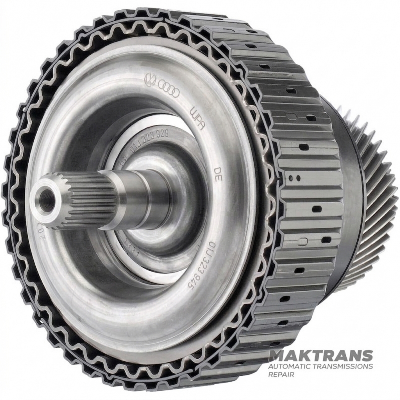 Refurbished (road tested) planetary gear, clutch VAG CVT VL380 0AW - 27 teeth (ext. Ø 42.45 mm, 1 notch) / 48 teeth (ext. Ø 89.15 mm, 3 notches), 7 friction discs (total thickness of the set 31 mm)