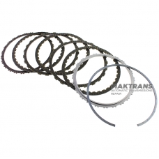 Set of steel and friction discs 4-6 Clutch JEEP A8F27, A8F30 - 6 friction (single-sided) discs, total thickness of the set 18.10 mm