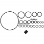 Other seals: set of rubber rings and seals 722.6