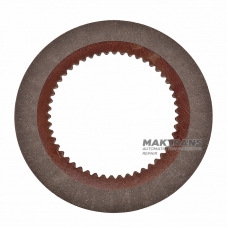 Friction disc (single-sided) for the JEEP NVG 245 transfer case — thickness 1.75 mm, outer Ø 126.20 mm, 50 teeth