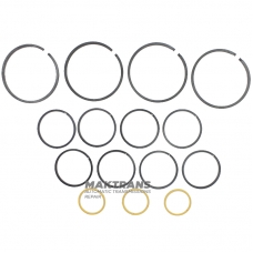 Set of cast iron Teflon and plastic rings A606 42LE