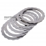 Set of steel wheels FORWARD Clutch FORD 4R44E, 4R55E, 5R44E, 5R55E, A4LD - 6 steel wheels (thickness 1.65 mm, inner Ø 96.40 mm, 19 teeth), 1 support disk (thickness 5.05 mm, inner Ø 96.40 mm, 19 teeth)