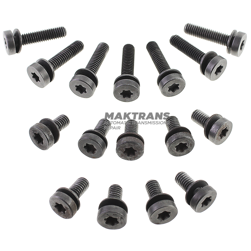 Oil Pump Mounting Bolt Kit for TOYOTA/LEXUS U660E, U660F, U760E - 9014860068, 9014860067 (16 bolts included)