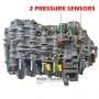 Valve body 09K325039 assembly with Aisin Warner TF-60SN VAG 09K solenoids — removed from new transmissions, with pressure sensors