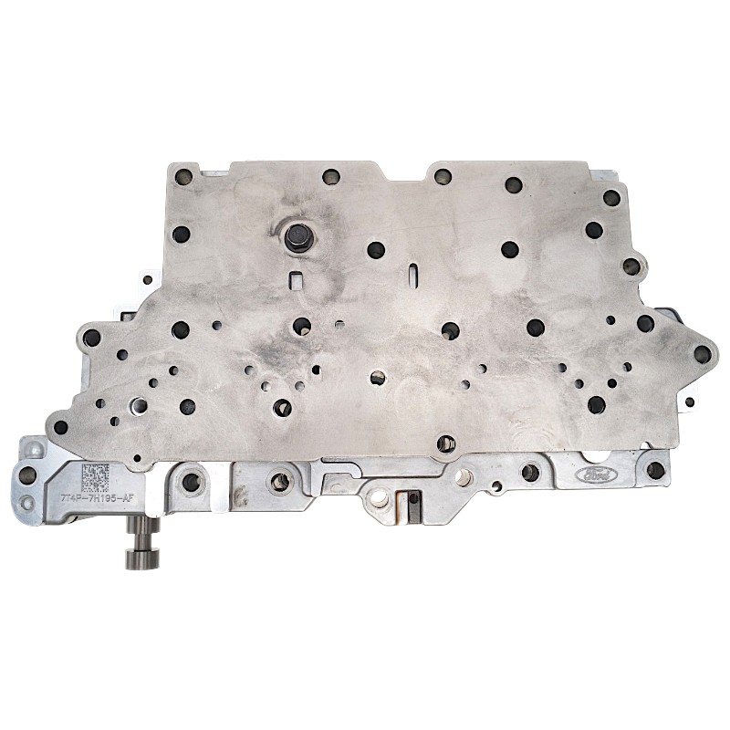 Valve body (without solenoid block) FORD 6F50, 6F55 — used, untested, 7T4P-7A101-AC, 7T4P-7A092-AC, 7T4P-7H195-AF
