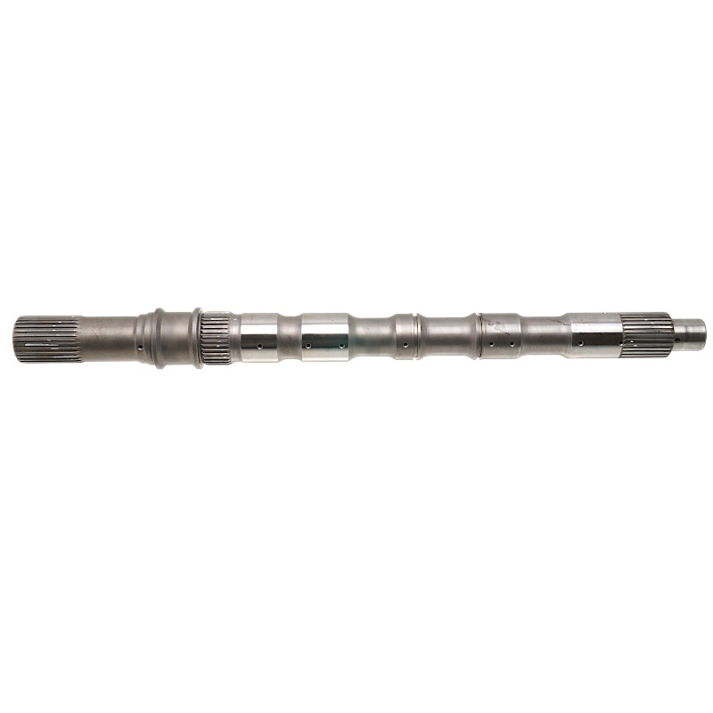 Output shaft RE5R05A / RE7R01A—overall length 472 mm, 32 splines (outside Ø 32.45 mm, L35 mm), 36 splines (outside Ø 37.60 mm, L20 mm), 32 splines (outside Ø 33.70 mm, L45 mm)