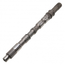 Output shaft RE5R05A / RE7R01A—overall length 472 mm, 32 splines (outside Ø 32.45 mm, L35 mm), 36 splines (outside Ø 37.60 mm, L20 mm), 32 splines (outside Ø 33.70 mm, L45 mm)
