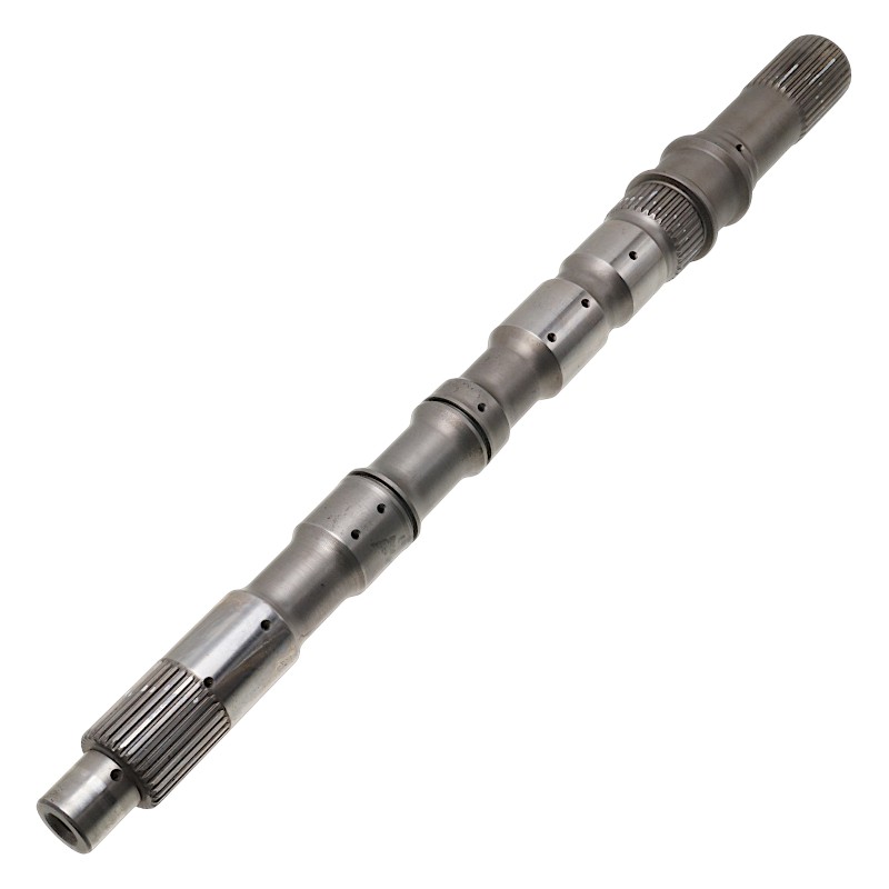 Output shaft RE5R05A / RE7R01A—overall length 472 mm, 32 splines (outside Ø 32.45 mm, L35 mm), 36 splines (outside Ø 37.60 mm, L20 mm), 32 splines (outside Ø 33.70 mm, L45 mm)