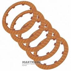 Input Clutch Friction Disc Set (2nd Design) Daihatsu Mini - 1.65mm Thickness, 83mm Outer Diameter, 38 Teeth, Alto USA 127700