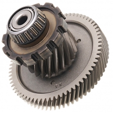Intermediate shaft of differential FORD 6F50N, 6F55N, 8F57 — 21 teeth (2 notches, outer Ø 85.90 mm), 68 teeth (outer Ø 164.40 mm, width 26.65 mm), AA5P-7H348-AC