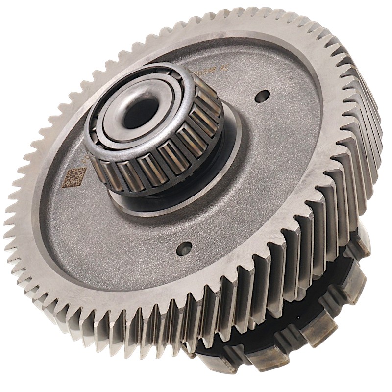 Intermediate shaft of differential FORD 6F50N, 6F55N, 8F57 — 21 teeth (2 notches, outer Ø 85.90 mm), 68 teeth (outer Ø 164.40 mm, width 26.65 mm)